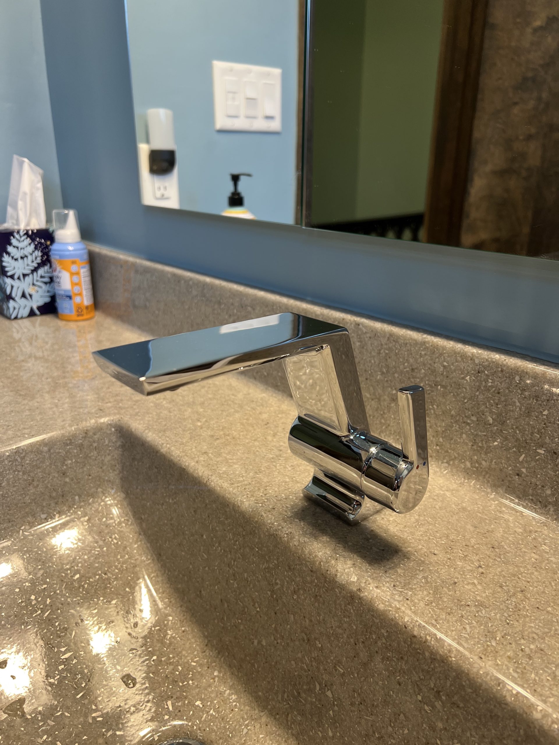  |  Light Blue Bathroom Faucet 1