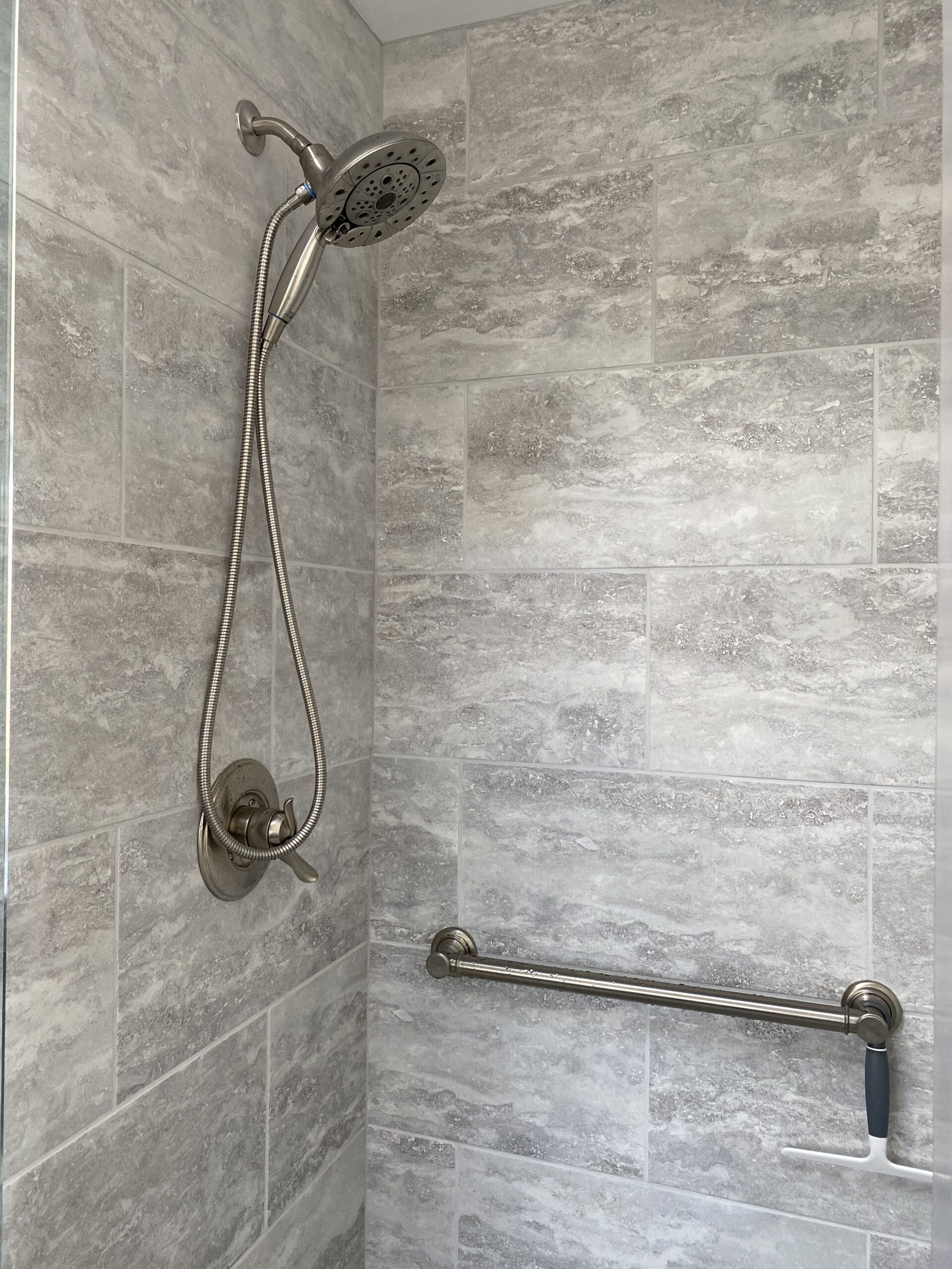 |  Blue Gray Marble Bathroom Showerhead
