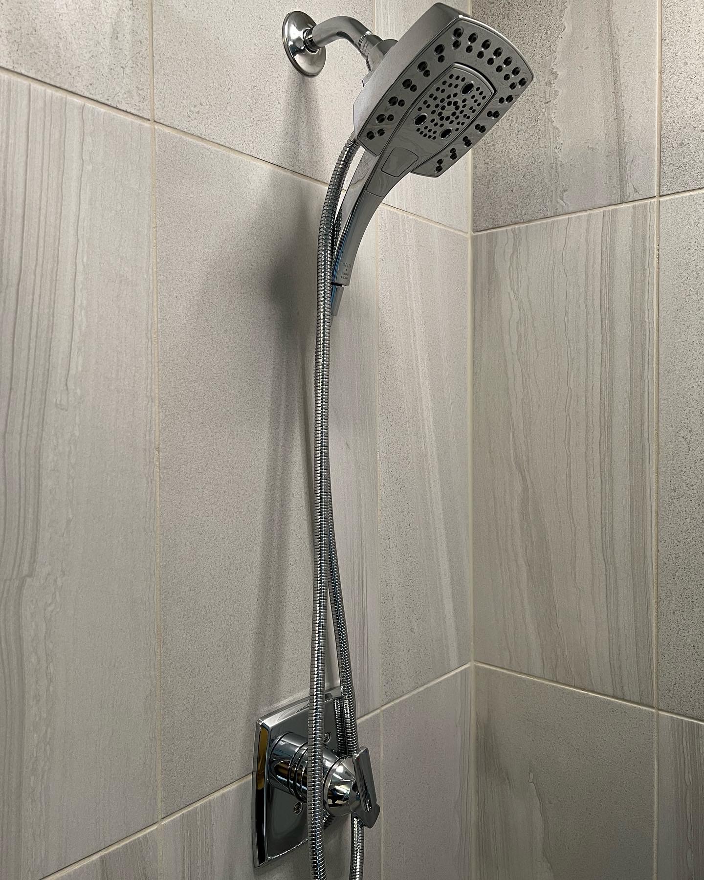 Classic bathroom remodeling, classic movable shower head