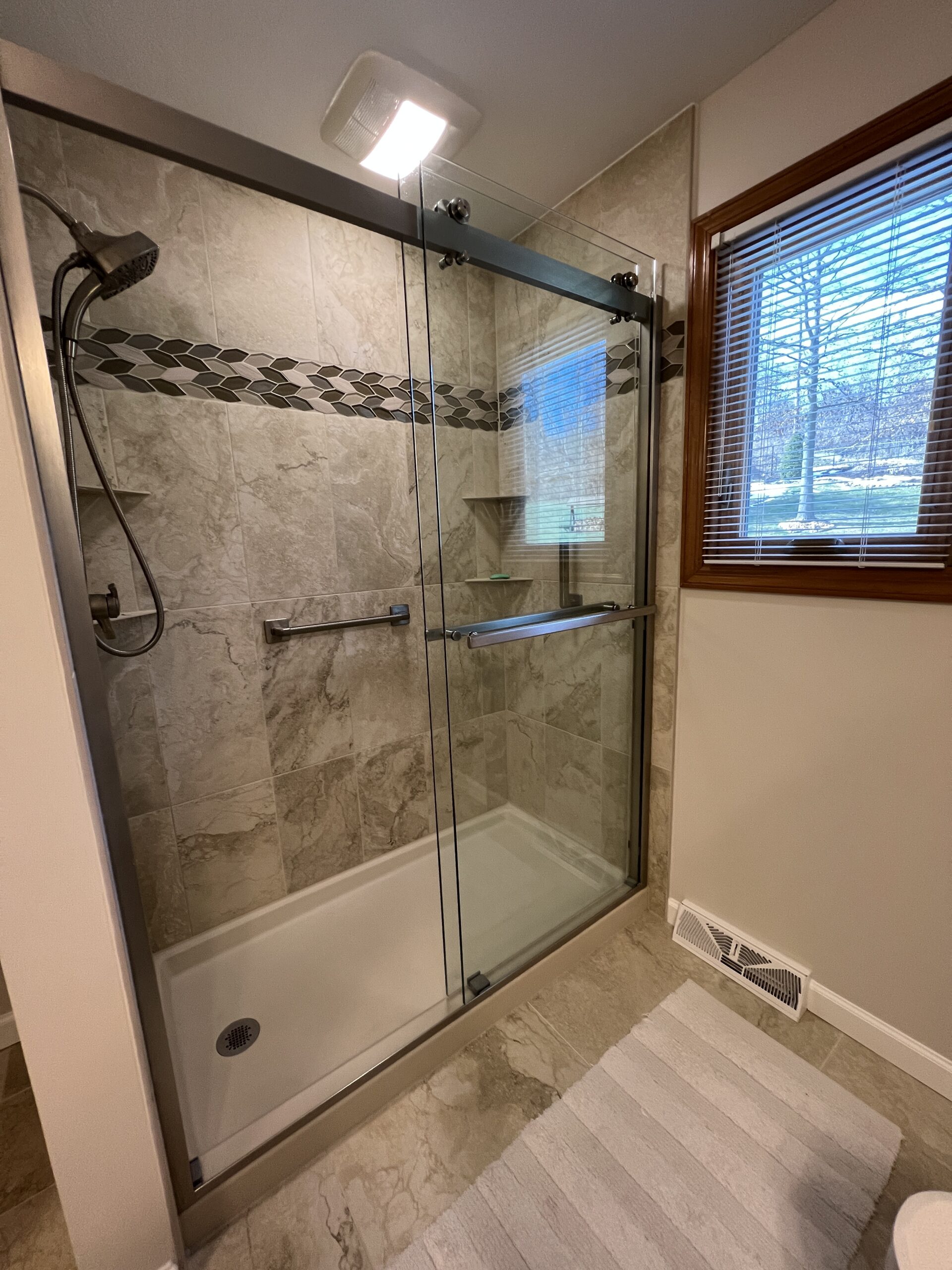  |  Weave Tile Bathroom Shower side